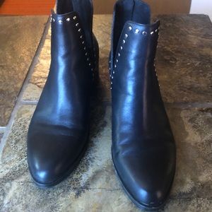Steve Madden Conquest Black Leat Boots